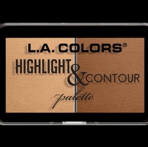 L.A. COLORS  Highlight & contour palette